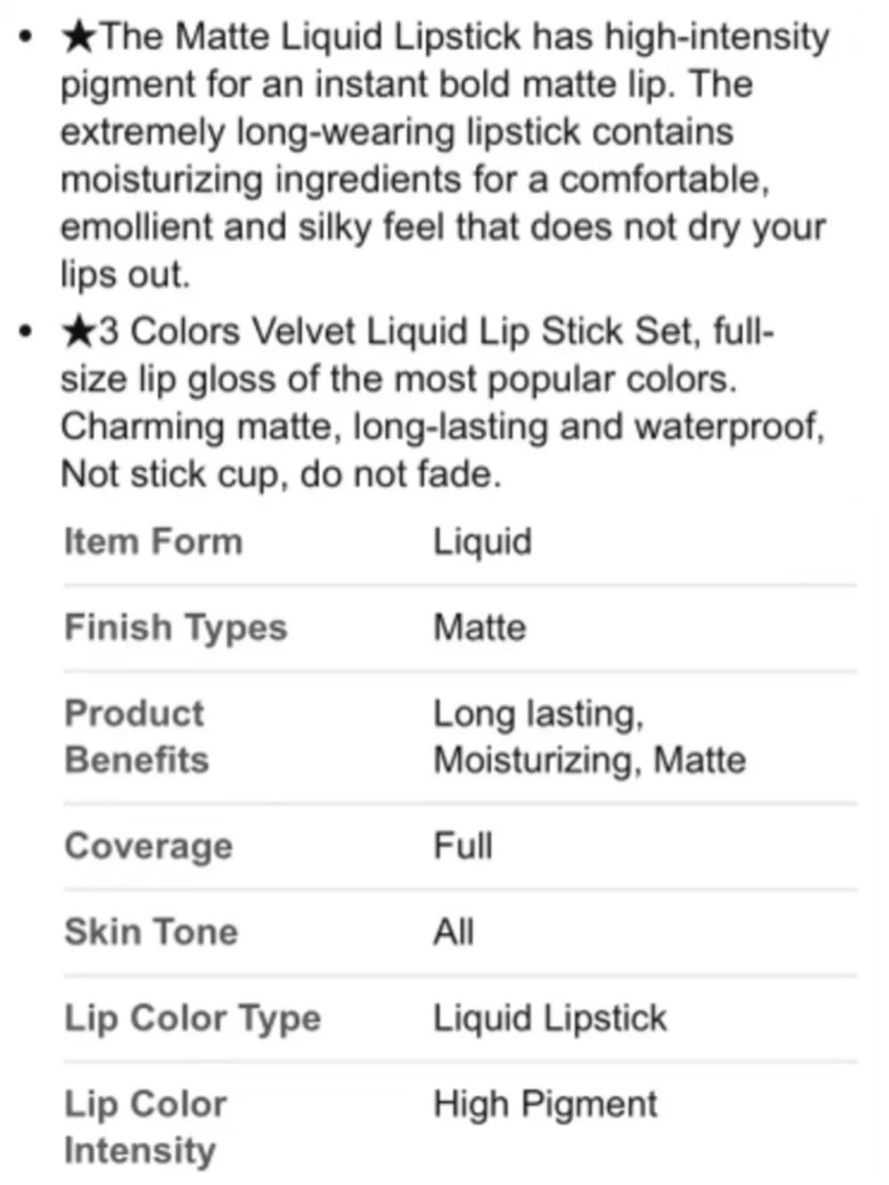 Luxe Velvet Matte Lipgloss Trio Handaiyan Lip Beauty Set Wristlet Makeup Bundle